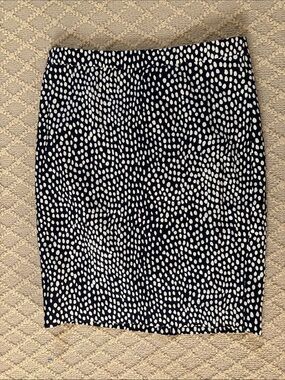 NWT J. Crew Factory Navy & White Pencil Skirt